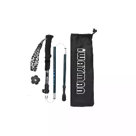 Ultra-light 5 Section Adjustable Carbon Fiber Aluminum Walking Stick Folding Collapsible Cane Non-slip Rubber Trekking Poles