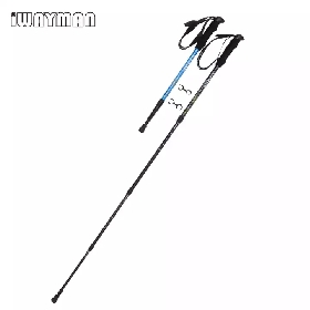 Nordic Walking Trekking Poles - 2 Pack with Antishock, Telescopic, Collapsible, Ultralight for Hiking