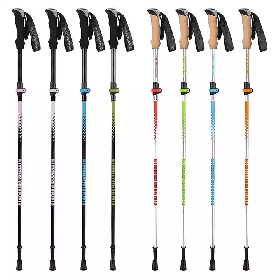 Ultralight Trekking Poles Aluminum Hiking Poles for Active Trekkers, Foldable Walking Hiking Sticks for Men Women