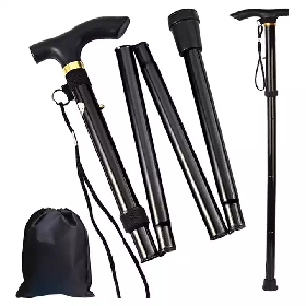 Lightweight Aluminum Adjustable walking stick for old man