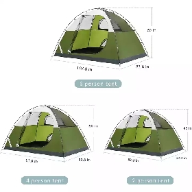 Outdoor Waterproof Easy Set up Lightweight 3-4 Person Family Dome Backpacking Tents for Camping Hiking Beach for All Season