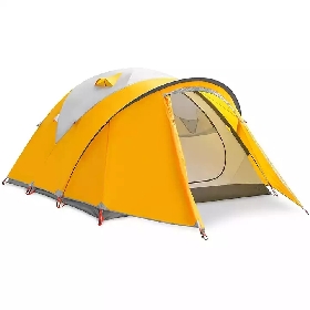 Lightweight Ultralight 4 Person Waterproof Aluminum Frame Double Layer Backpacking Hiking Camping Family Tents for 4 Seasons