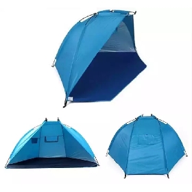 3 Person Portable Beach Tent UPF 50+ Sun Shade Canopy Umbrella with Extendable Floor