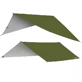 Waterproof Camping Tarp Lightweight Hammock Rain Fly Tarp Premium Rip-stop Oxford Tent Footprints for Backpacking Camping Hiking
