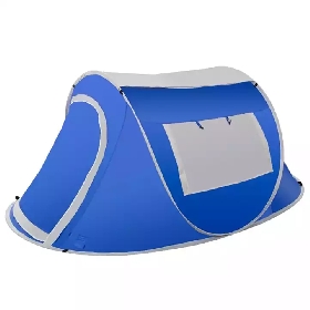 2 Person Water Resistant Barrel Style Pop up Tent for Camping With Rain Fly And Carry Bag