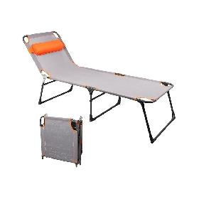 Adjustable Folding Reclining Lounger Beach Bed