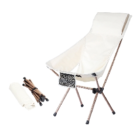 Portable Lightweight Mesh Chair High Back Outside with Pillow and Pocket Carry Bag