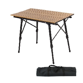 Foldable Portable Camping Table with Adjustable Legs