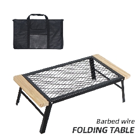 Folding Campfire Grill Heavy Duty Camping Cooking Grate Over Fire Pit,Portable Outdoor Camp Grill Rack for Picnic BBQ Frying