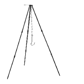Camping Tripod Campfire Cooking Dutch Oven Tripod Mini Adjustable Grill Tripod Cooker Campfire Grill Stand Tripod Grilling Set Cooking Lantern Tripod Hanger with Storage Bag for Outdoor Activities