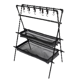 Multifunctional folding shelving rack