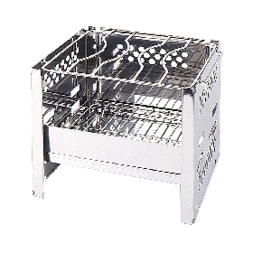 Charcoal Grill, Folding Portable Lightweight smoker Grill, Barbecue Grill Small desk Tabletop Outdoor Grill for Camping