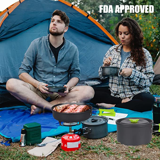 Outdoor cookware sets and Water bottle